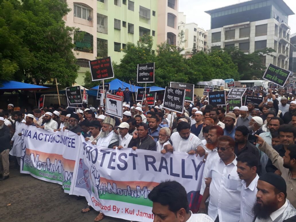 The Muslim march  Against gow rakshak Attacks