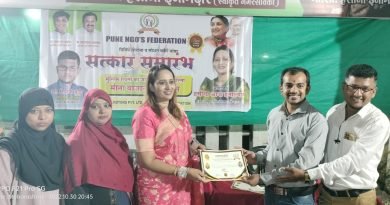 On behalf of Pune NGO Federation, felicitation ceremony for social workers and 50 different organizations